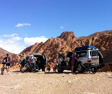 Mountain bike in south of Morocco<