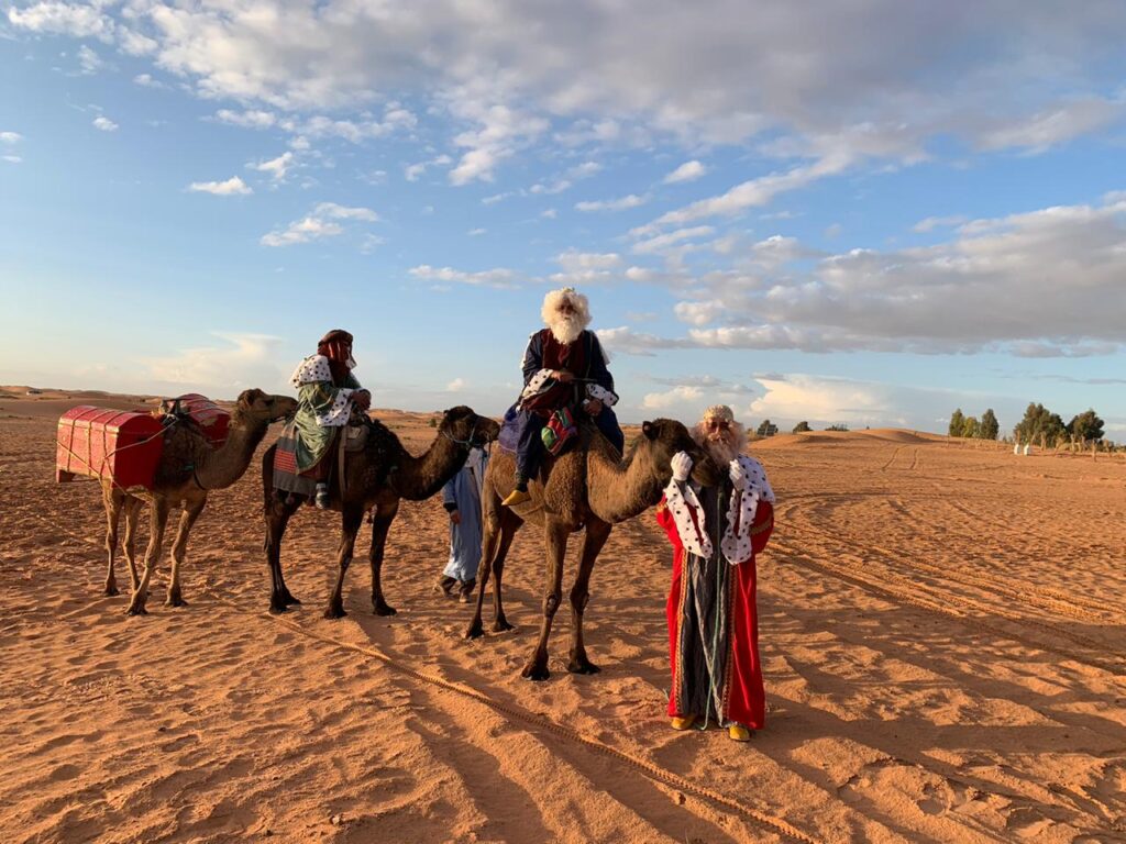 reyes magos en el desierto de Marruecos viaje unik maroc tours
