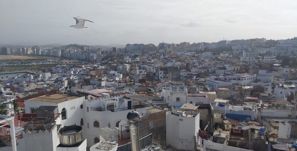 vista panorámica de medina de tanger marruecos