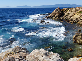 mar y rocas estrecho de gibraltar