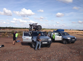 cars with bicycles