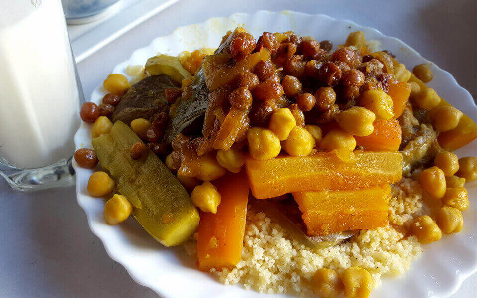 cuscus comida típica en Marruecos