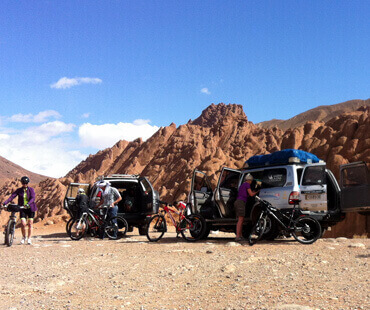 Mountain bike in the south of Morocco